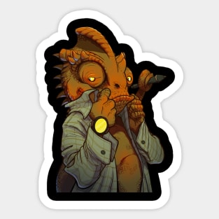 Illustrator chameleon Sticker